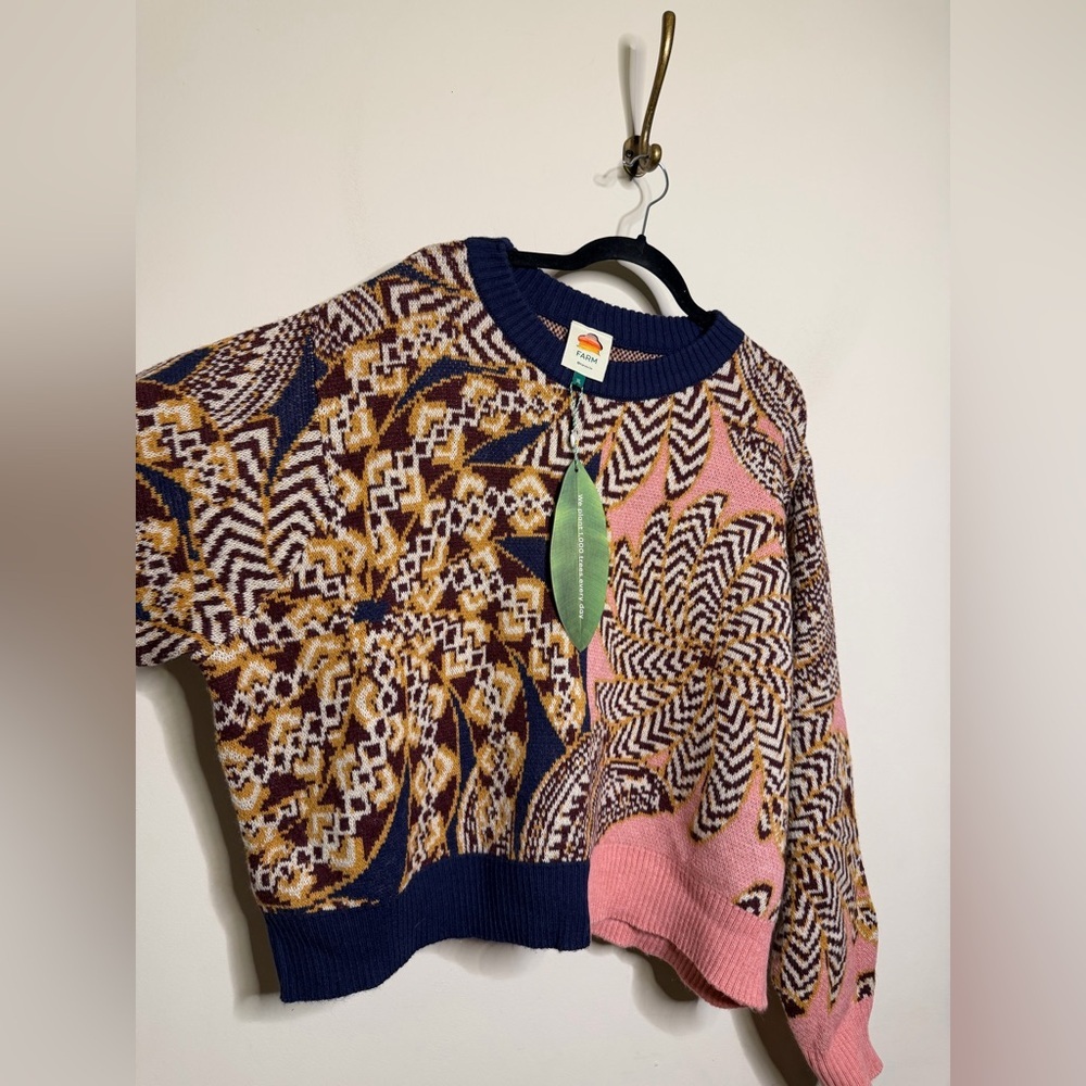 FARM Rio Mixed Yawanawa Vanahu Wool Sweater - Picture 6 of 8